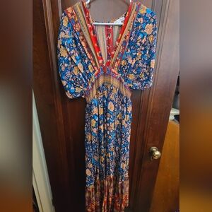 Boho Baltic Born Maxi Dress- Size Small